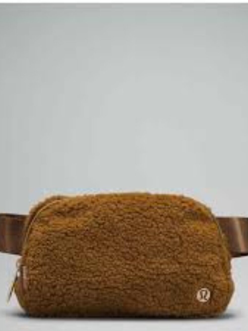 Lululemon Everywhere Belt Bag Sherpa Fleece Caramel Brown Very Good Condition